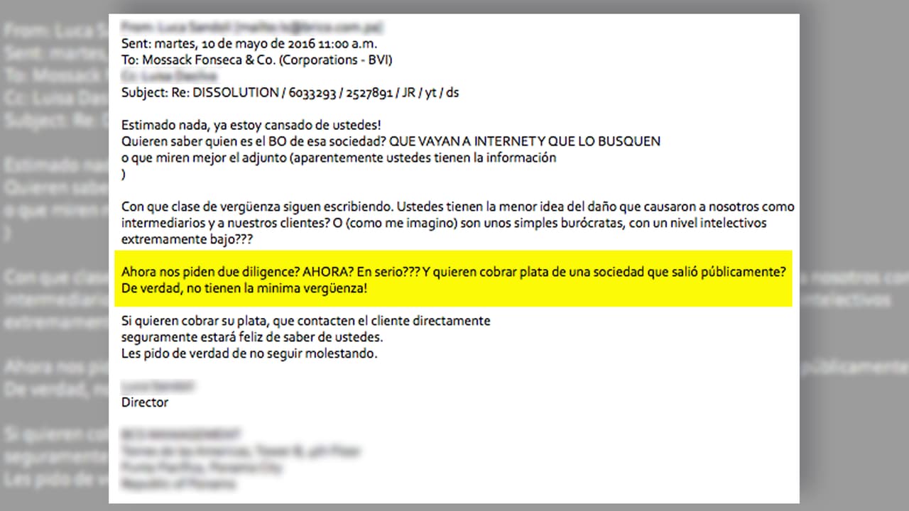 <b>Correos de repudio.</b> Esta nueva filtración corresponde a las comunicaciones internas justo después del 3 de abril de 2016, cuando se publicaron las historias, hasta finales de 2017. Esta vez son 1.2 millones de documentos y 443 GB de información. 
<a href="https://www.univision.com/test/ustedes-no-guardaron-bien-mis-datos-el-reclamo-de-los-clientes-al-bufete-mossack-fonseca-despues-de-los-papeles-de-panama">Esta es una de tantas comunicaciones internas </a>en las que los clientes se muestran molestos por la violación de confidencialidad y los trámites que tenían que hacer para liquidar sus sociedades.
<br>