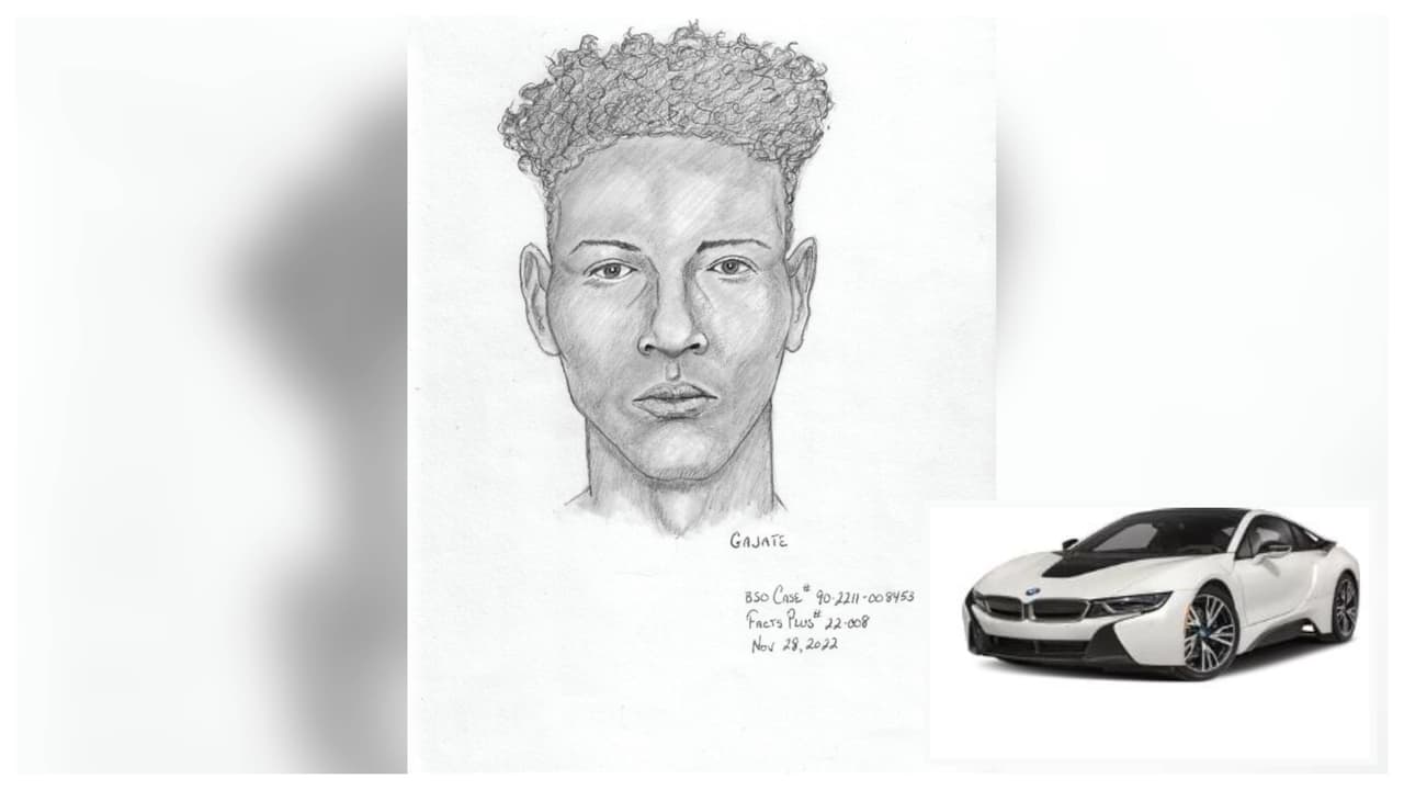 La oficina del alguacil de Broward había divulgado el retrato hablado del sospechoso de un tiroteo ocurrido el fin de semana de Thanksgiving. Fue el domingo a las 9:00 pm, en la autopista I-95, entre las salidas de Sunrise Boulevard y Broward Boulevard.