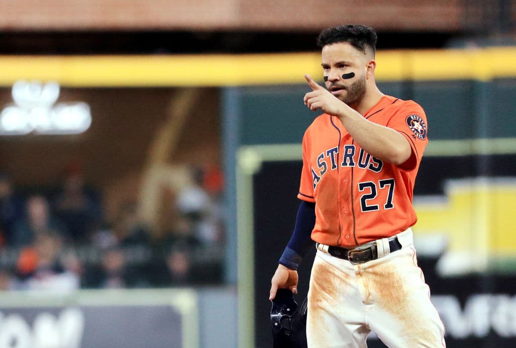 Jose Altuve #27 de Houston Astros.