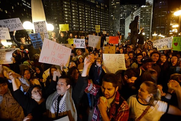 La manifestación duró por más de cinco horas y se fue sumando más gente.
