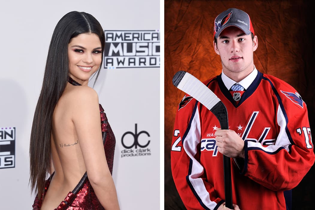 Entre los posibles romances de Selena se dijo que también está la estrella del hockey Tom Wilson, con quien supestamente anduvo coqueteando.