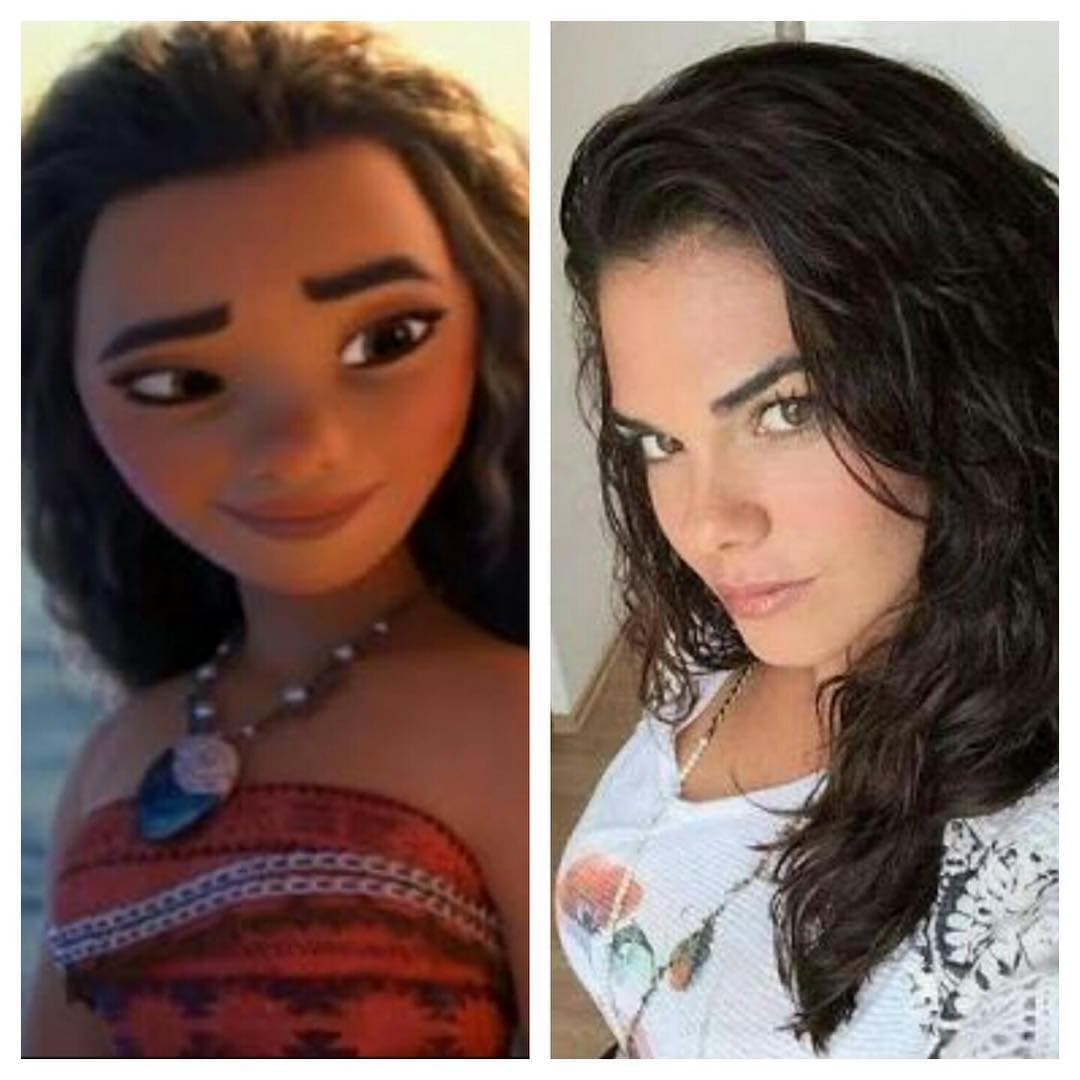 ¿Habías notado que se parece a una princesa de Disney?: "Como cuando te pareces a un personaje de caricatura. (Choro, pero como me gustó la peli, digo que me parezco jajajajajaja)", escribió la actriz en su cuenta de Instagram.