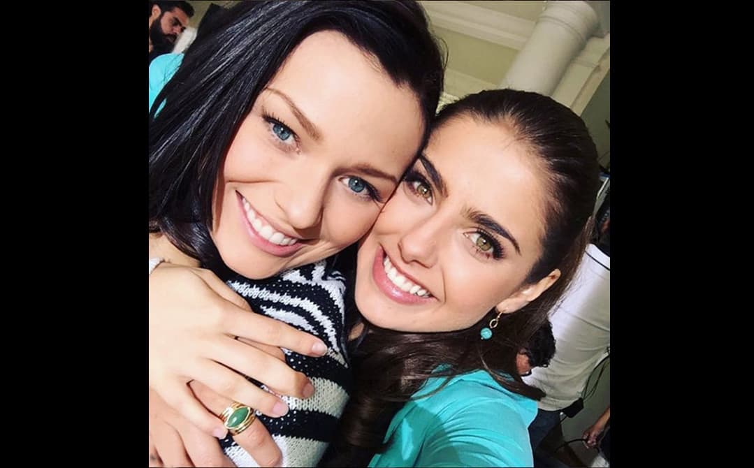 Como hermanas en "Pasión y Poder" se odian, pero como amigas son las mejores, así se llevan Irina Baeva y Michelle Renaud.