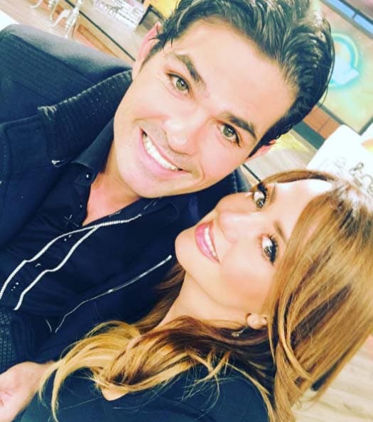 Andrea con el talentoso Ferdinando Valencia.