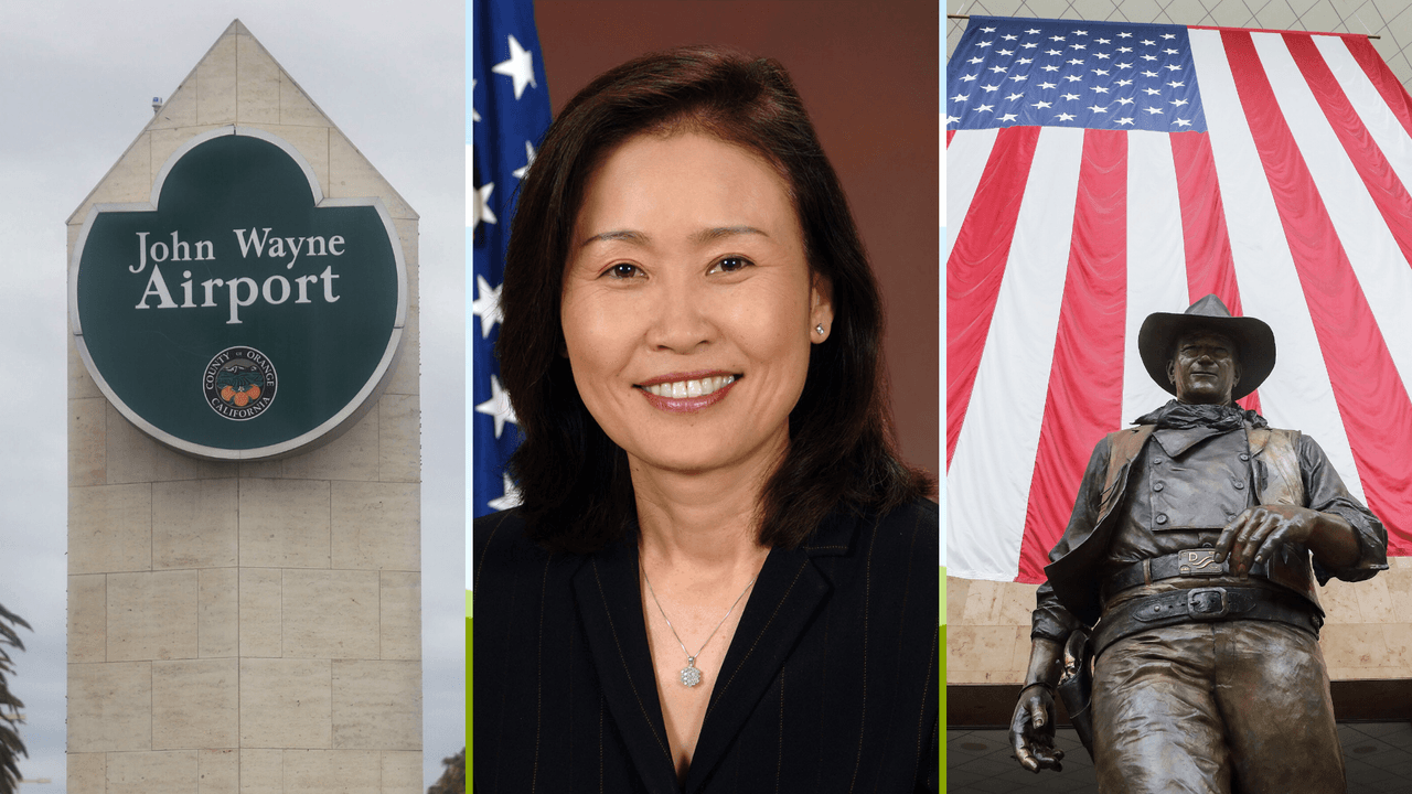Michelle Steel se opone a la idea de quitar el nombre de John Wayne del aeropuerto del condado de Orange