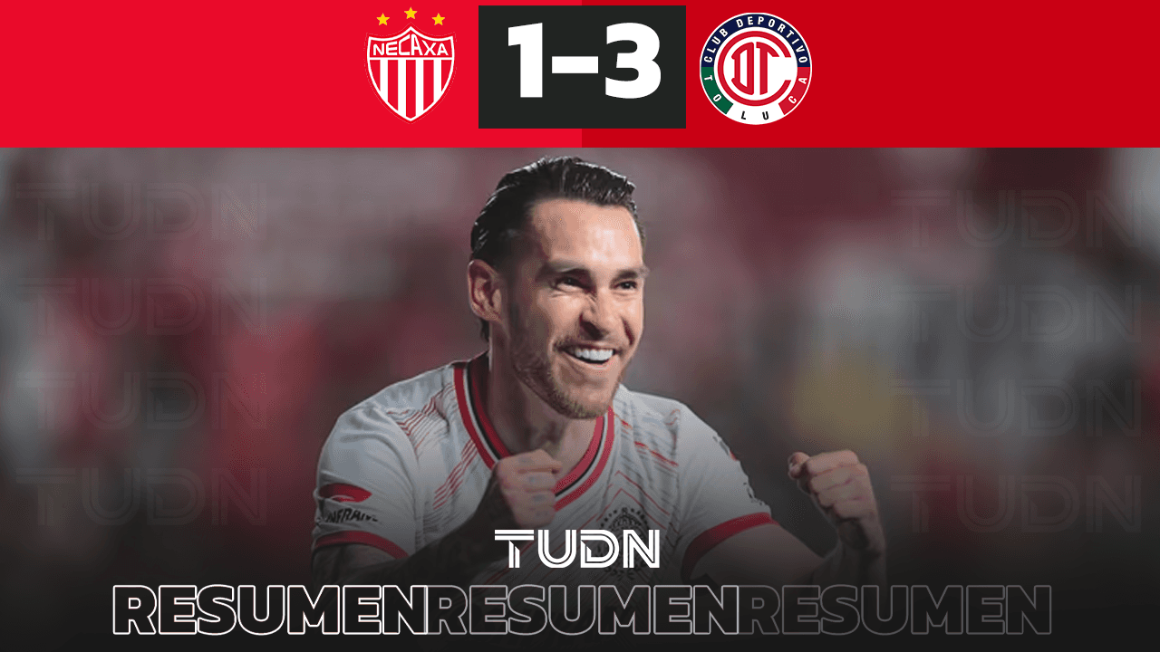 Angulo hace triplete histórico en triunfo de Toluca sobre Necaxa