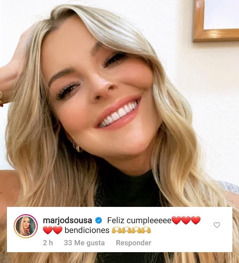 Como Marjorie de Sousa, quien le envió “bendiciones” al actor mexicano.
<br>