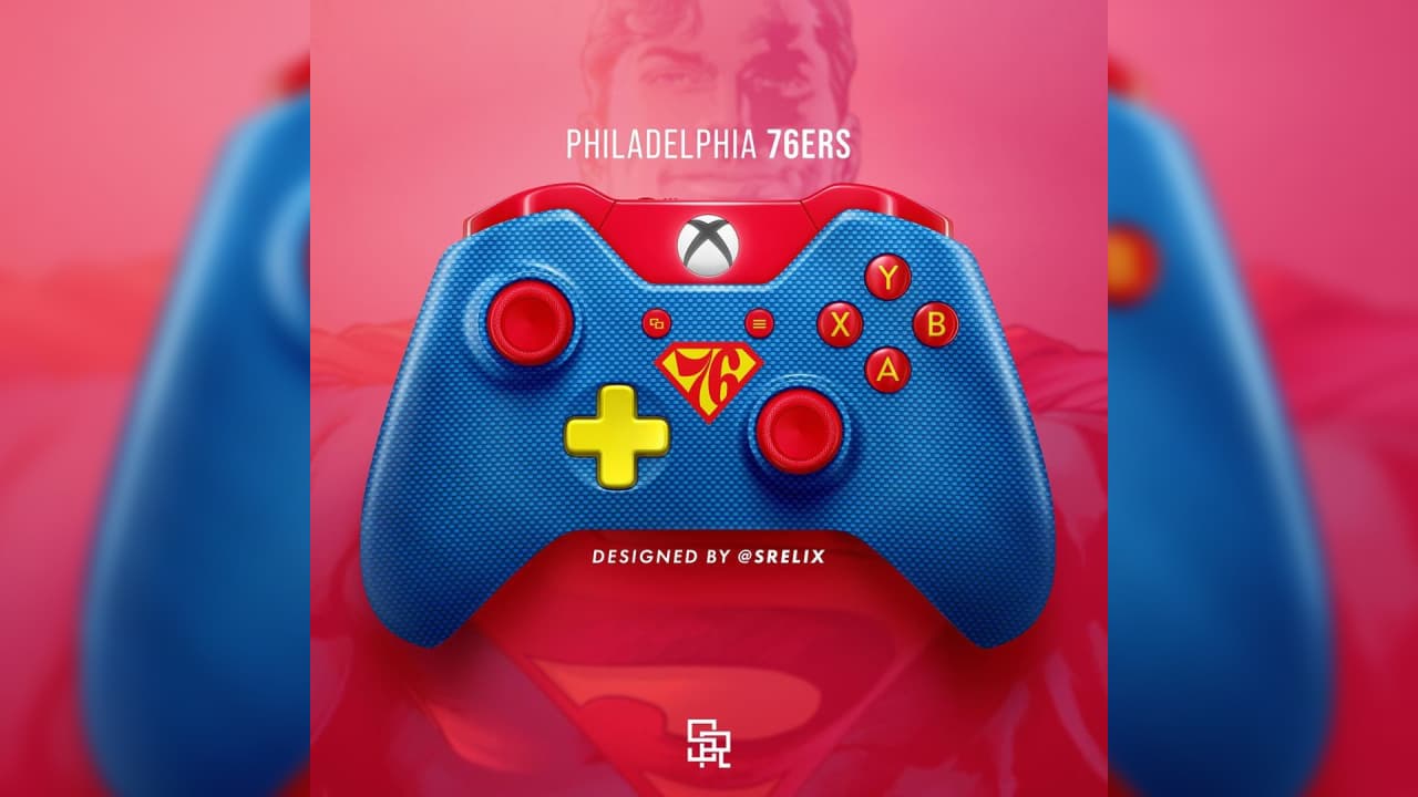 Philadelphia 76ers | El famoso artista gráfico, Mikey Halim, fusionó la NBA con los héroes y villanos de los diferentes universos para crear un nuevo concepto de controles para PlayStation 5 y Xbox X. El resultado es simplemente espectacular.