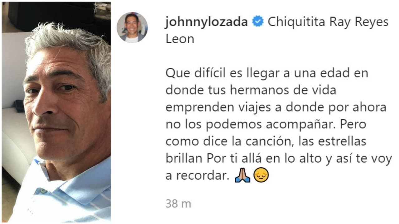 <b>Johnny Lozada</b> externó su tristeza con un video donde Ray canta 'Chiquitita' en uno de los conciertos de El Reencuentro.
