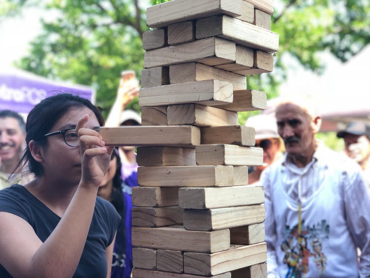 Los seguidores estaban muy concentrados, porque nadie quería perder.