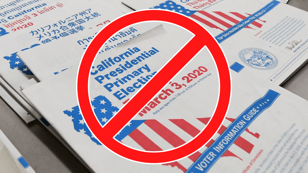 Más de 100,000 votos por correo fueron descontados en las primarias de California
