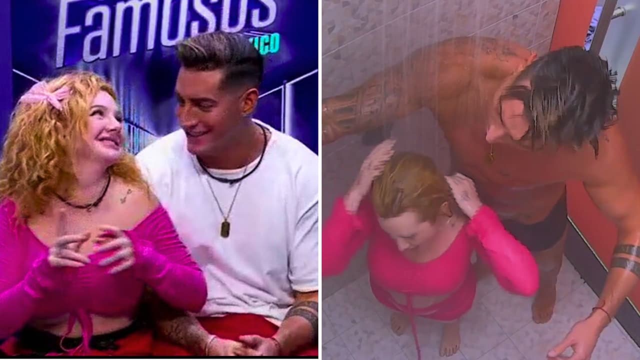 Briggitte Bozzo y Agus Fernández son los primeros en bañarse juntos y aseguran que "hay toqueteo" por las noches