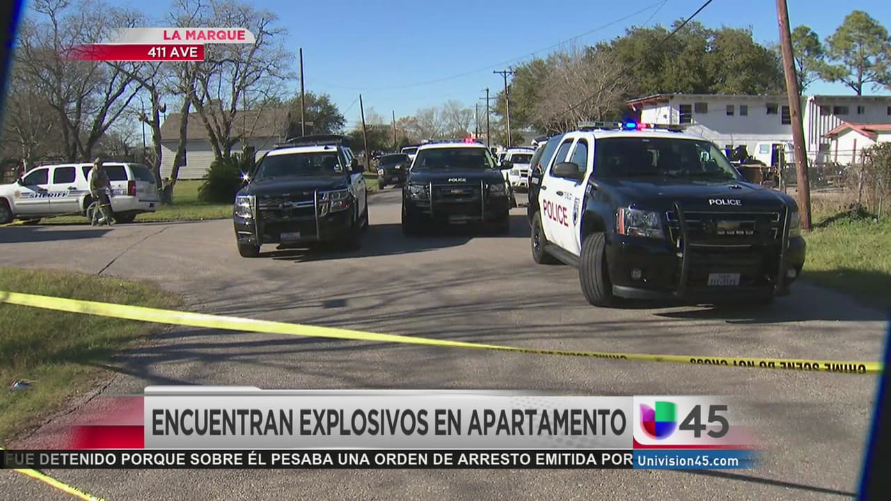 Reportan el hallazgo de materiales explosivos en La Marque, Texas