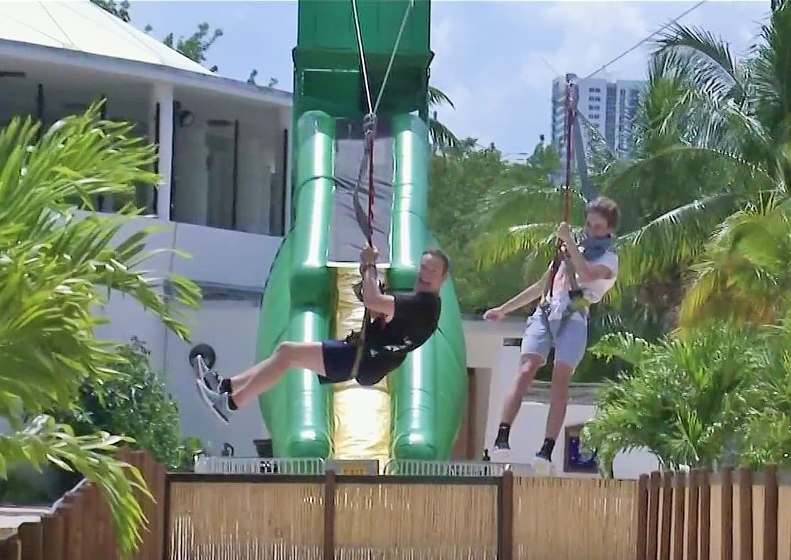 Alan y Alex Tacher tuvieron varios desafíos y sobrepasaron obstáculos que los pusieron a sudar y sacar el deportista que llevan dentro.