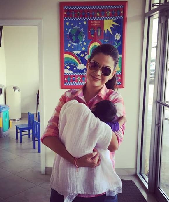 El viernes 29 de mayo, Ana se mostró muy contenta, pues Giulietta ha subido más de 1 libra en una semana ¡qué rápido crecen!