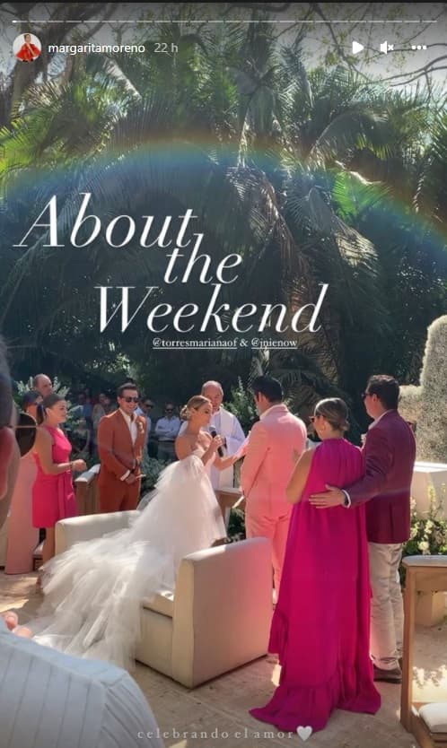 Familiares y amigos se reunieron en este destino mexicano para ser testigos del amor que existe entre la pareja que consolidó su relación tras 
<b>cuatro años de noviazgo</b>.