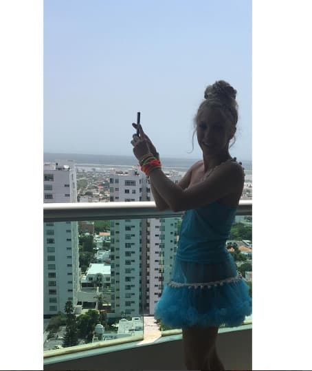 "Tomando una panorámica de Barranquilla!", así disfruta 'Shaki' en su tierra, en donde ha sido recibida con todos los honores.