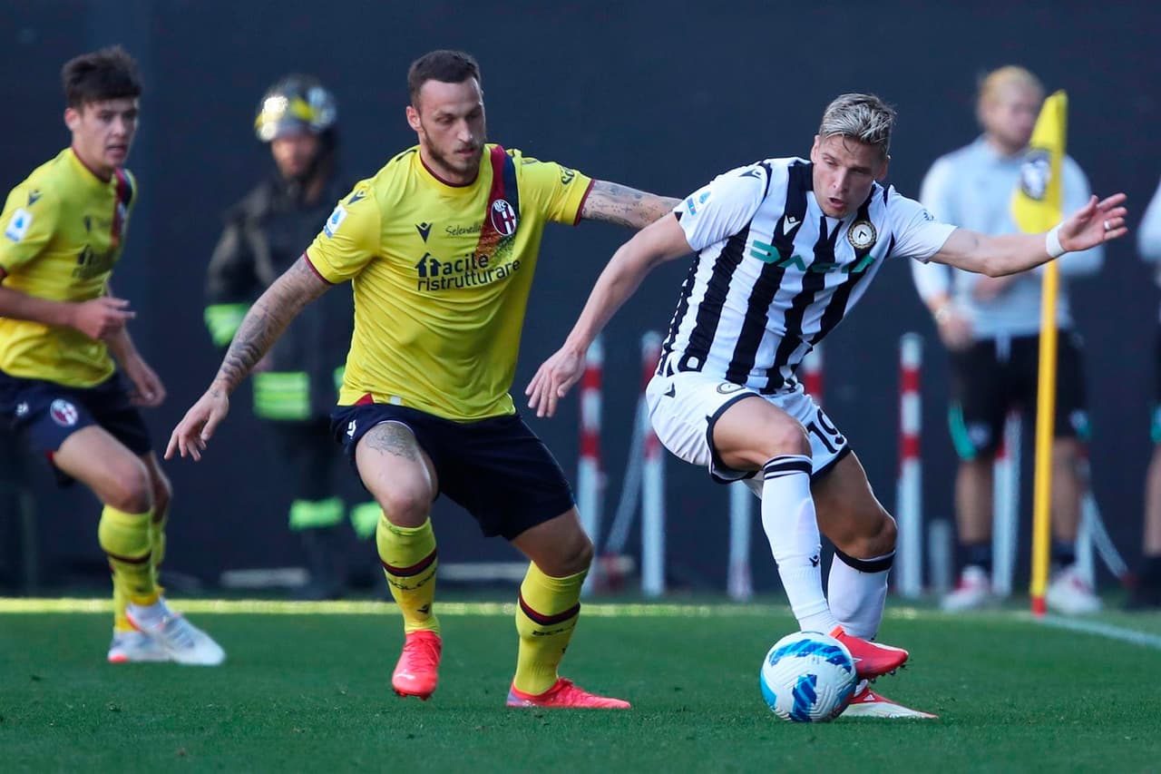 Udinese logra sacar empate de último minuto y con 10 hombres en la cancha ante Bologna 1-1 durante la octava fecha en la Serie A. Musa Barrow abrió el marcador al 67', pero fue Beto Betuncal quien anotó al 82' para poder repartir puntos.