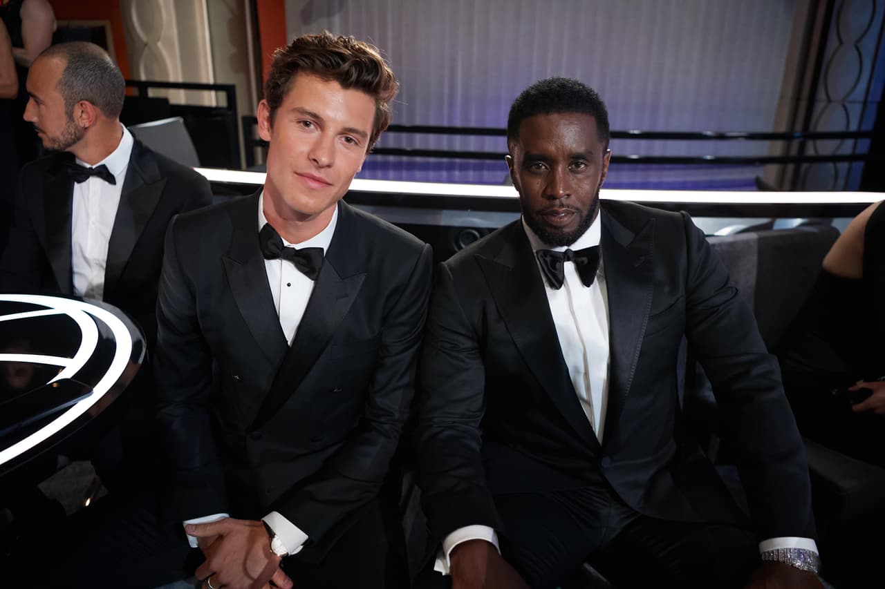 Shawn Mendes y Sean Combs estuvieron juntos entre el público.