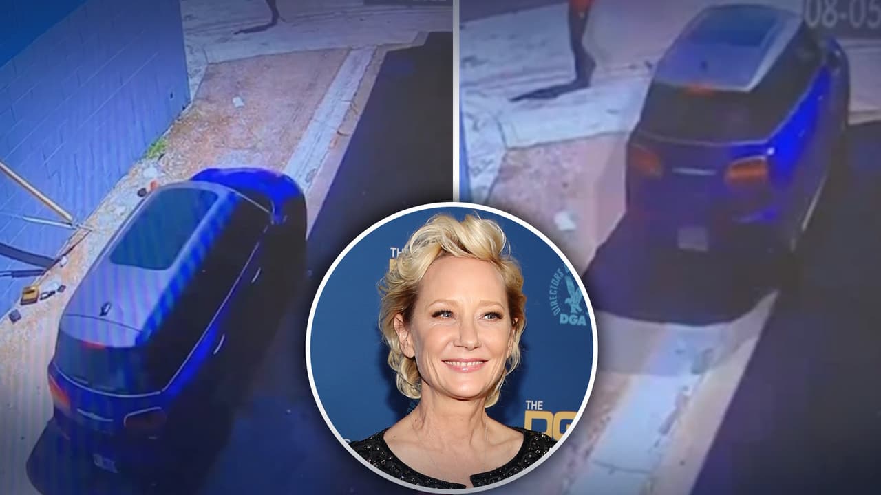 Revelan imágenes del accidente en que Anne Heche estrella su auto contra una casa en LA; antes casi atropella a una persona