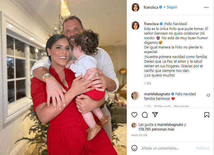 Francisca y la primera Navidad de Baby Gennaro