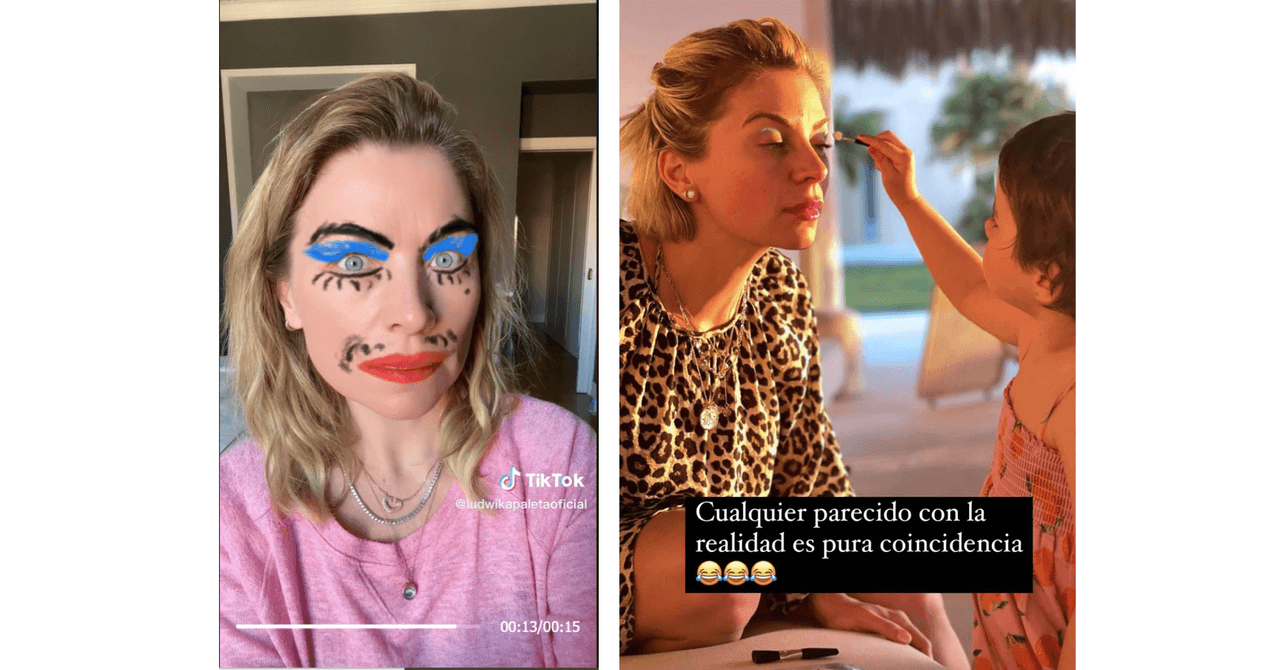 Ludwika Paleta mostró cómo la maquilló su hija Bárbara