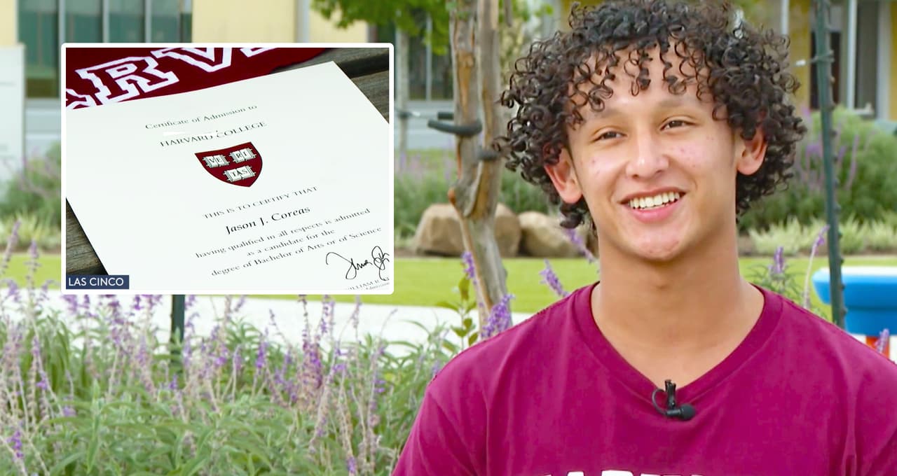 Jason Coreas va a Harvard con una beca completa; otras ocho universidades le ofrecieron lo mismo