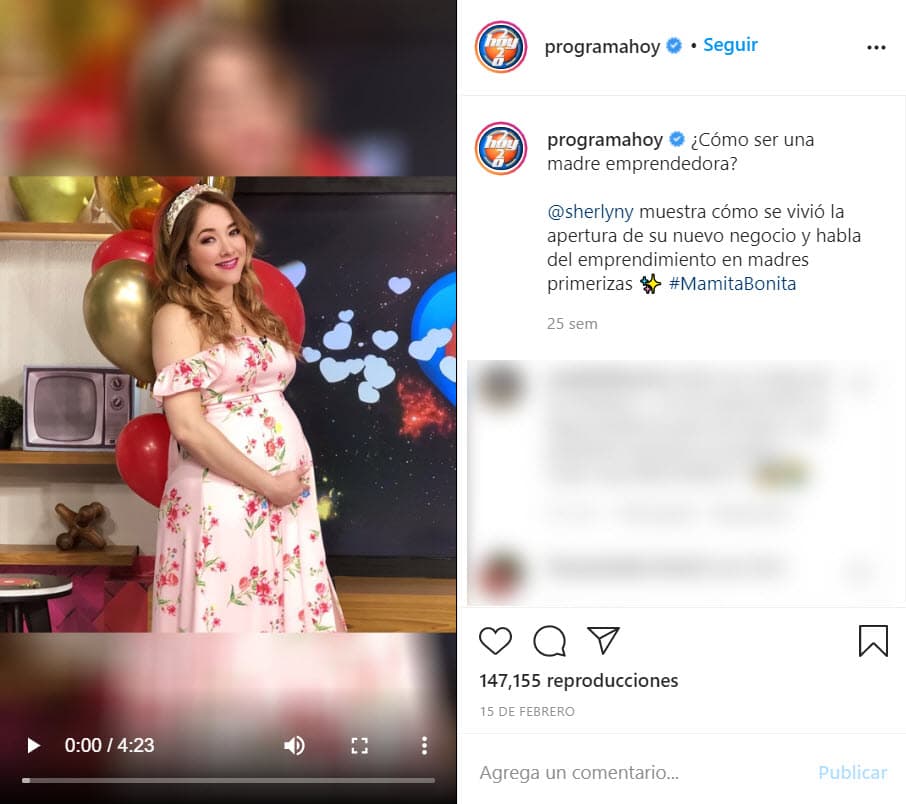 Semanas antes de dar a luz, la actriz de 'Amores verdaderos' 
<b>terminó su participación</b> en Hoy. 
<br>