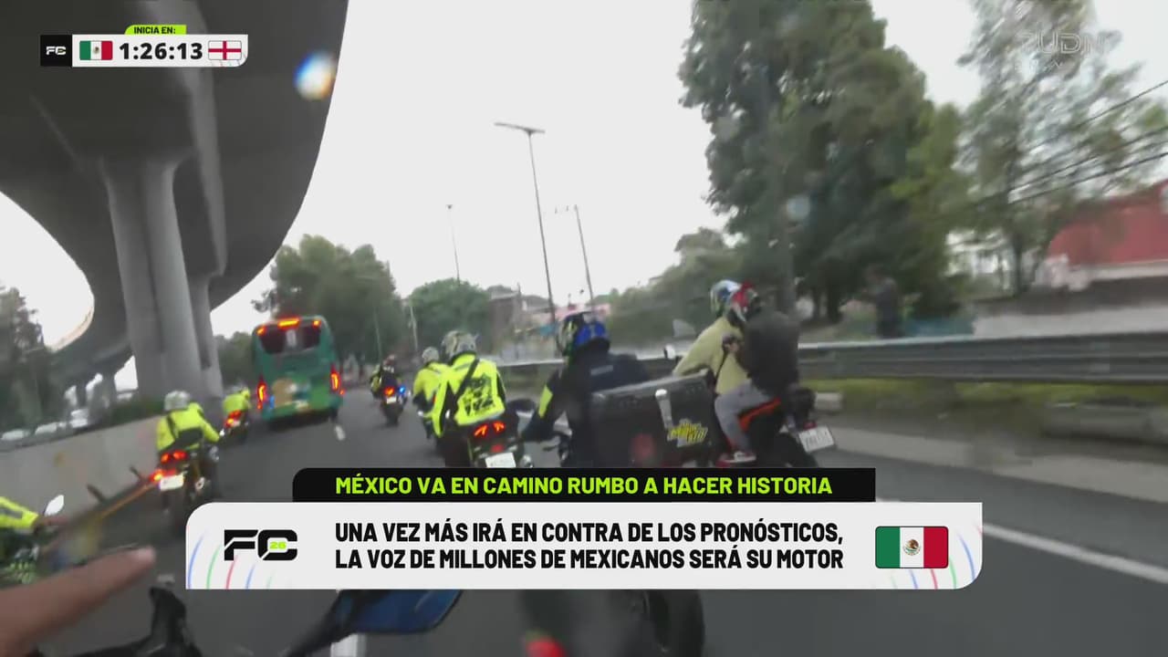 México en camino al estadio de la Ciudad de México