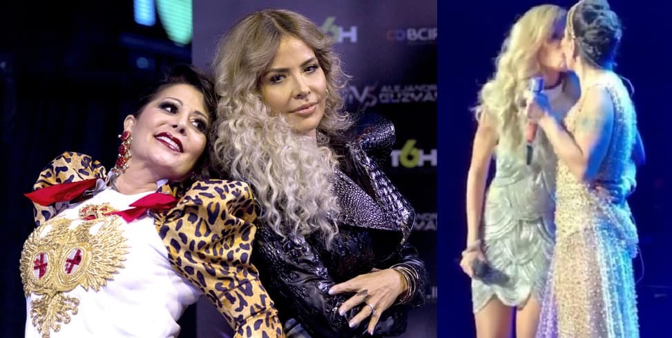 Alejandra Guzmán y Gloria Trevi se besan en la boca (y te mostramos el  video)