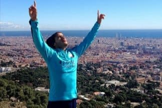 Jonathan dos Santos se cree 'Rocky' al terminar de correr ocho kilómetros