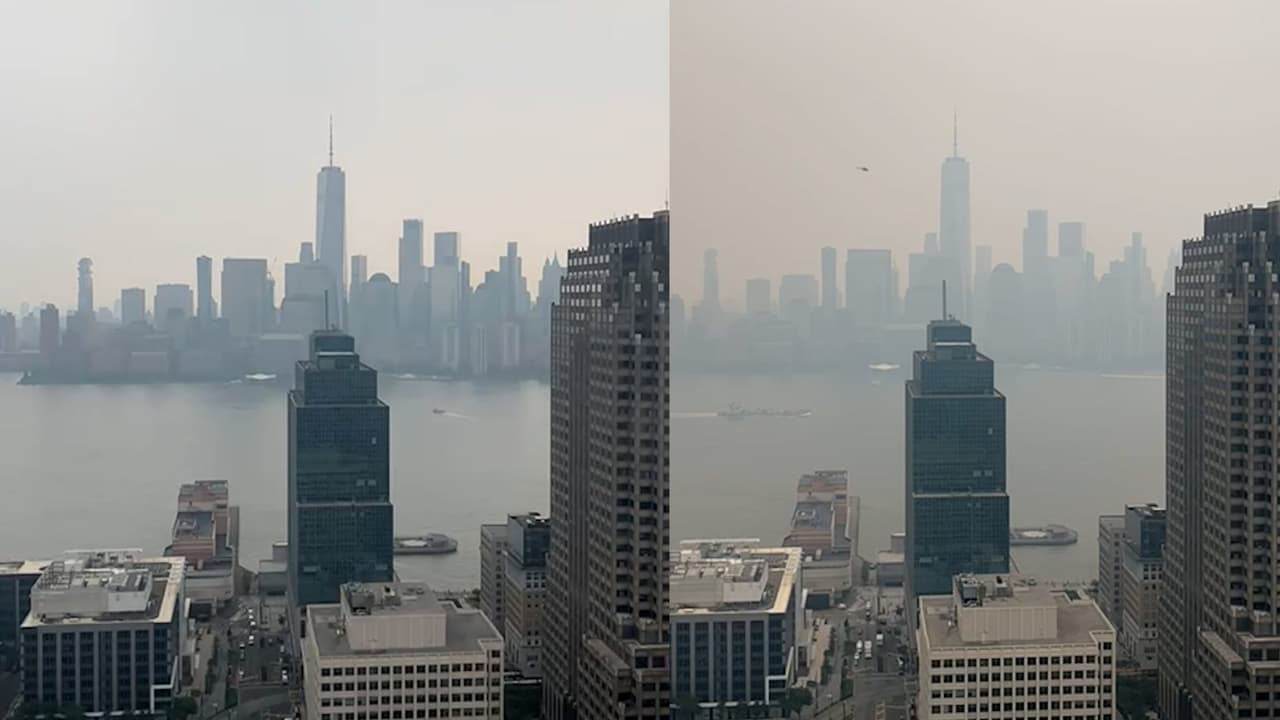 Timelapse realizado por Univision 41 muestra la forma en la que el humo cubrió la Gran Manzana entre la mañana del martes y la de este miércoles. La alerta ambiental convirtió este día a Nueva York en la ciudad más contaminada del mundo.