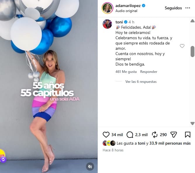 Toni Costa le dedicó un mensaje a Adamari López.