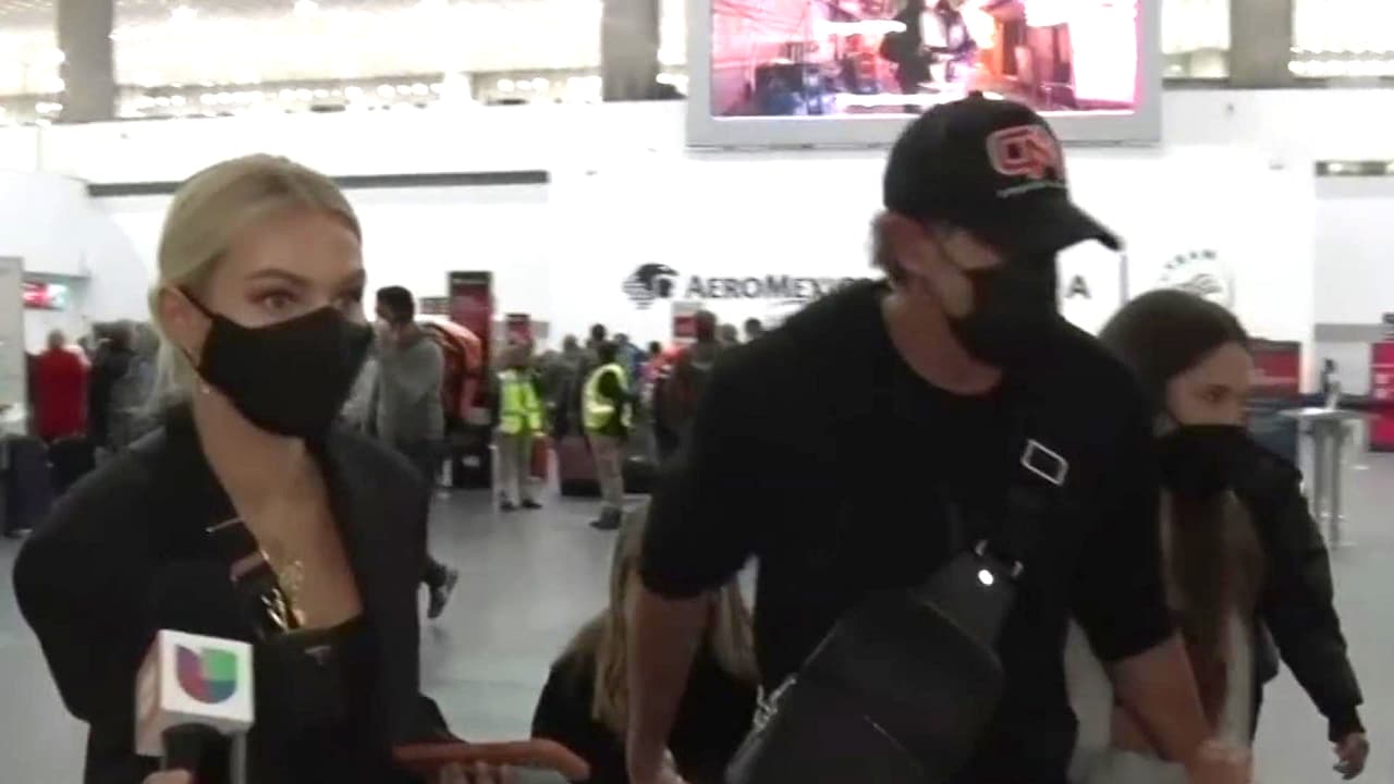 Sorprendimos a Irina Baeva y a Gabriel Soto con sus hijas a punto de salir de viaje, esto nos contaron