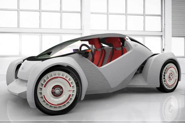 Crean auto híbrido en una impresora 3D