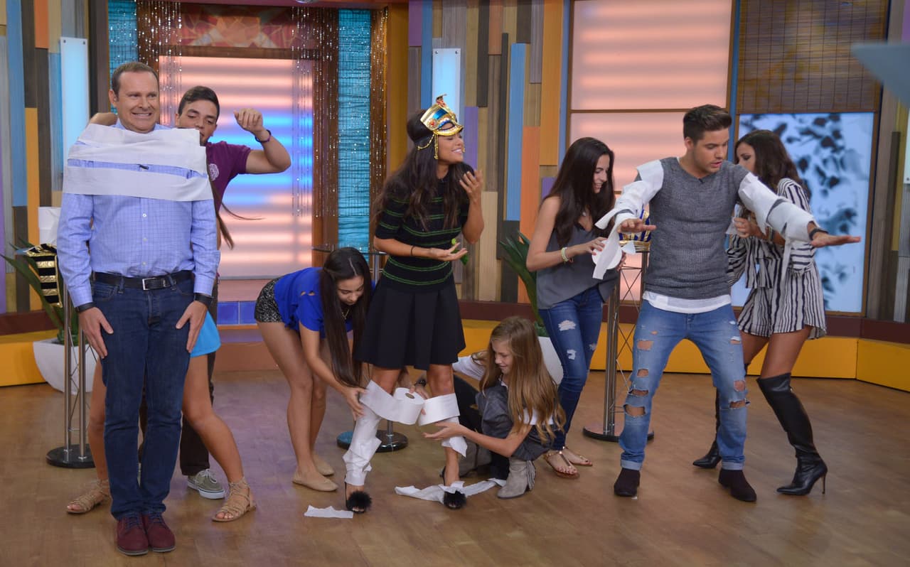 La competencia estaba fuerte. Los ayudantes de las momias estaban muy divertidos.