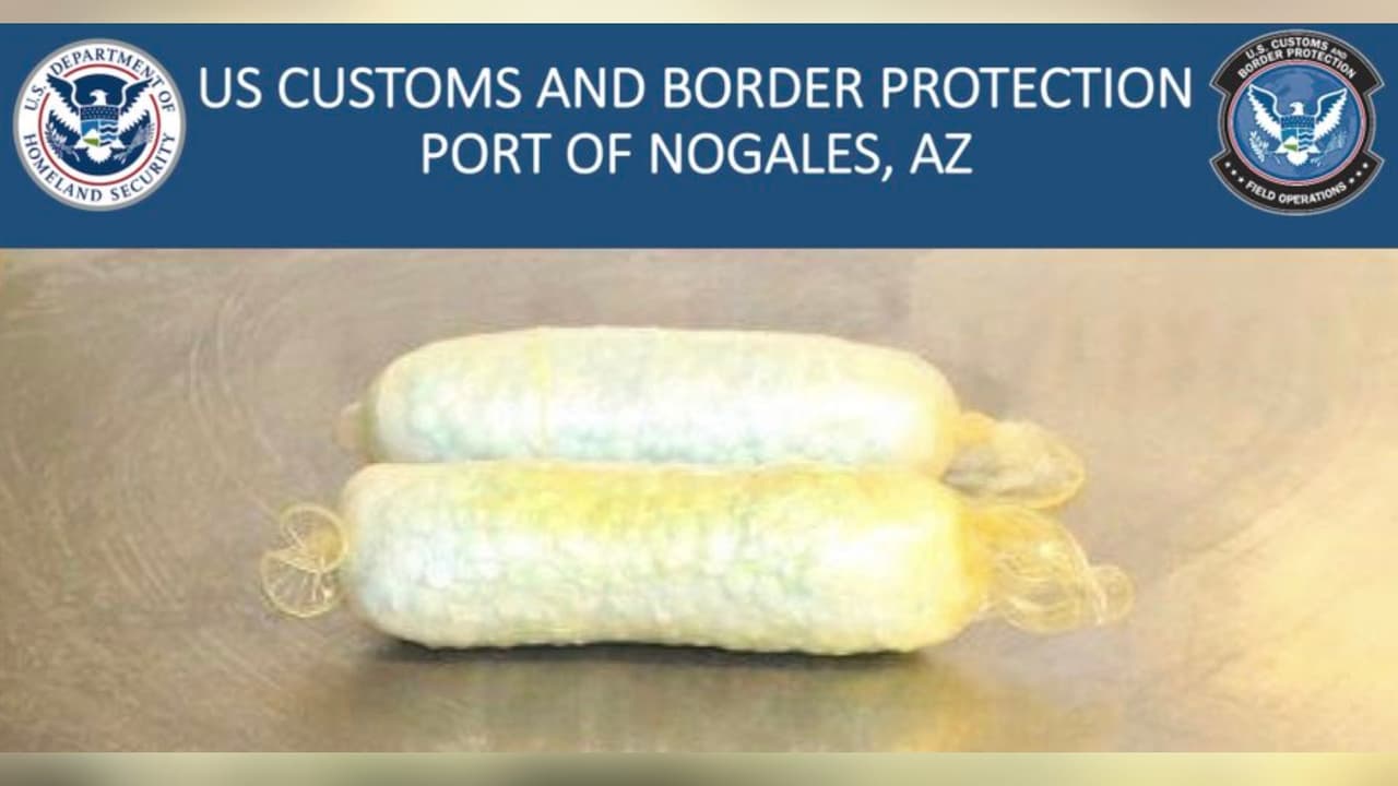 Hallan en Nogales 2,000 cápsulas de fentanilo dentro de dos condones, ocultos en el cuerpo de una persona