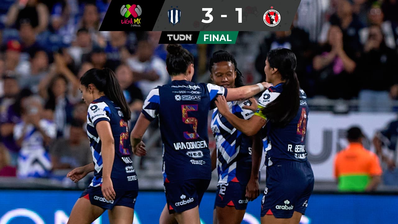 Rayadas vence a Xolos y se adueña del subliderato de la Liga MX Femenil