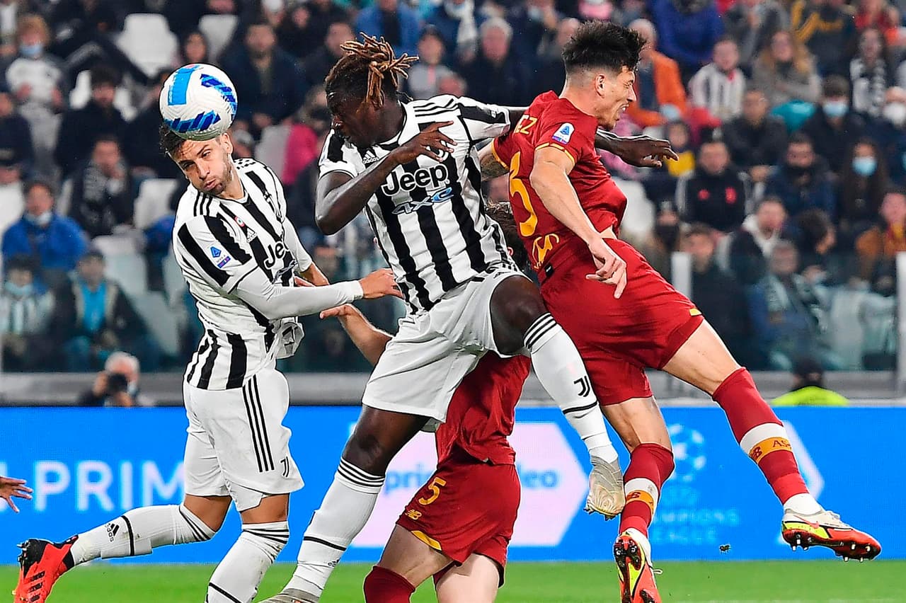 Juventus se impone a la Roma de Mourinho 1-0 con gol de Moise Kean al minuto 16' del primer tiempo, durante la octava jornada en la Serie A.