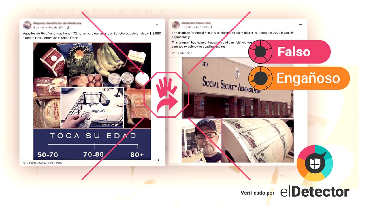 elDetector responde a la audiencia: Es falso que Medicare entregue tarjetas mensuales de alimentos 