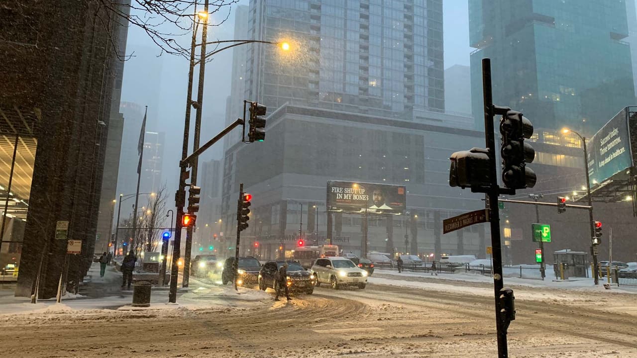 El punto crítico de la nevada comenzó poco después de las 4:30 a.m.