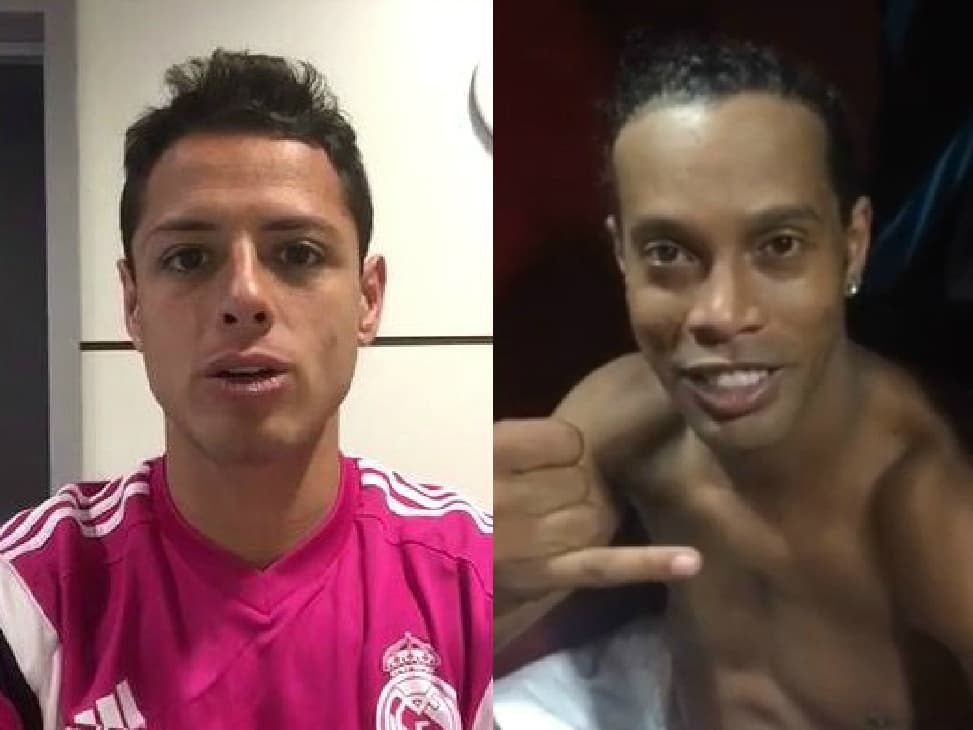 Ronaldinho y Chicharito desean suerte a Cuauhtémoc Blanco 