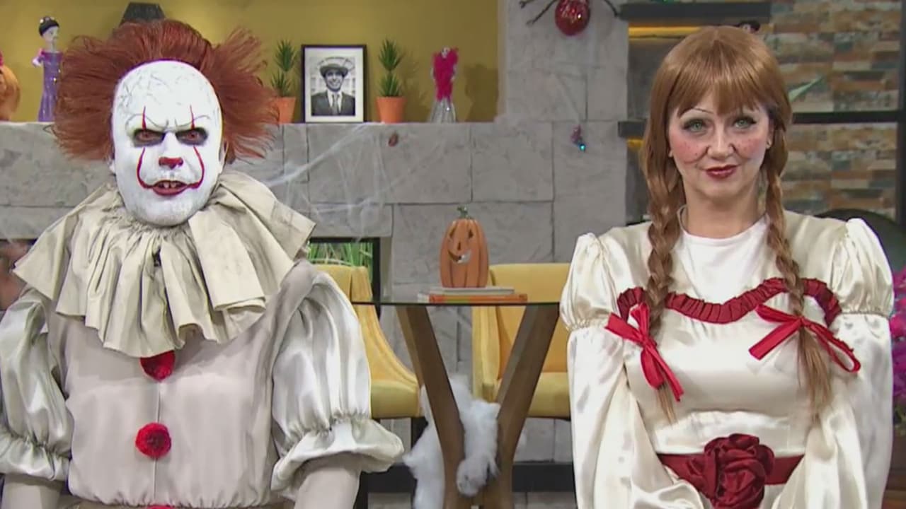 Raúl Araiza y Andrea Legarreta se divirtieron mucho espantando a todos en el set.