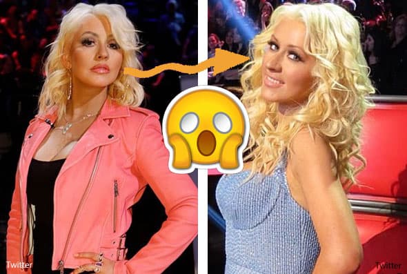 A la izquierda se ve una imagen de la sesión de fotos del reality show y a la derecha es la imagen de la sesión de fotos de la temporada pasada.