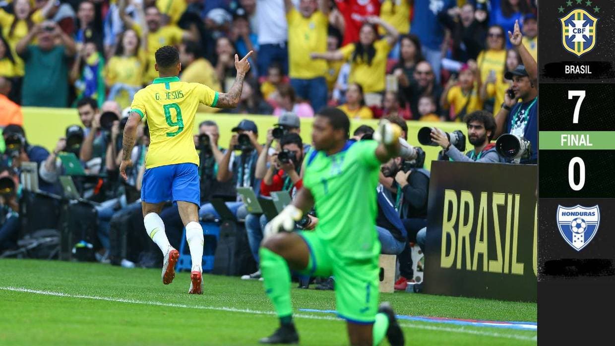 Siete goles de Brasil a Honduras... y pudieron haber sido más