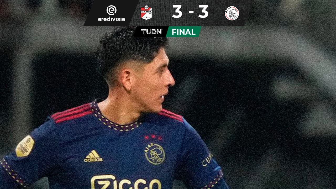 Con Edson, Ajax sufre remontada ante Emmen y deja escapar el liderato