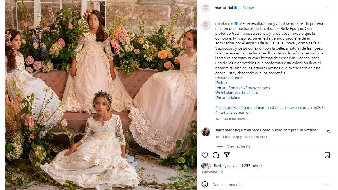 Alaïa vuelve a modelar para la diseñadora Mar Segovia.