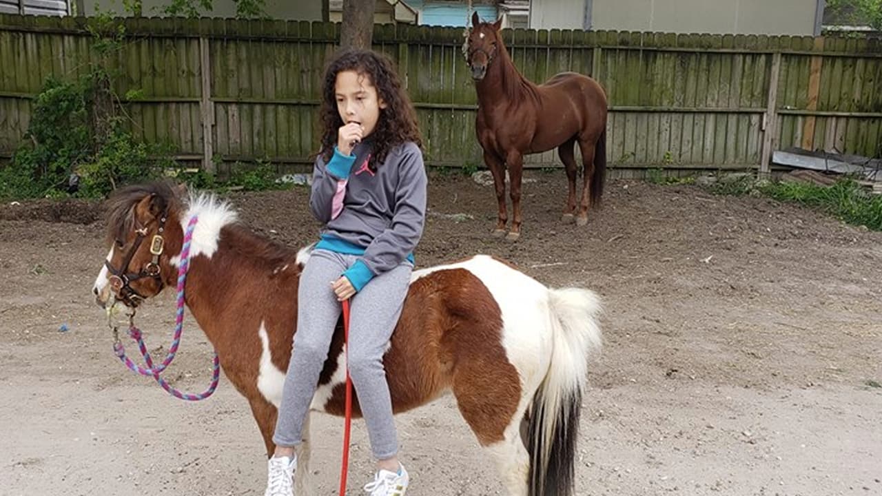 “Mi niña Nataly y su Bonita 🐴 y en el fondo Manicero 🐎”, escribió Elda Hurtado.