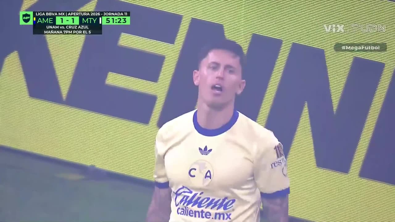 ¡Increíble la que se pierde el América para el 2-1 a Monterrey!
