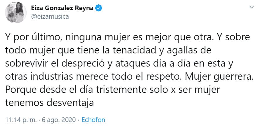 "Sin contar que burlarse o utilizar los rasgos, la complexión o el color de la piel de alguien para minimizar su valor es absolutamente erróneo. 
<b>El racismo y clasismo es inaceptable</b>", sentenció la actriz mexicana en Twitter.
<br>